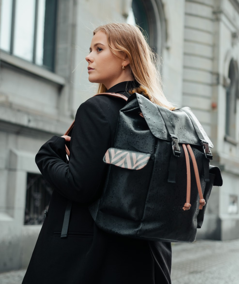 Azure Adventure Leather Backpack1