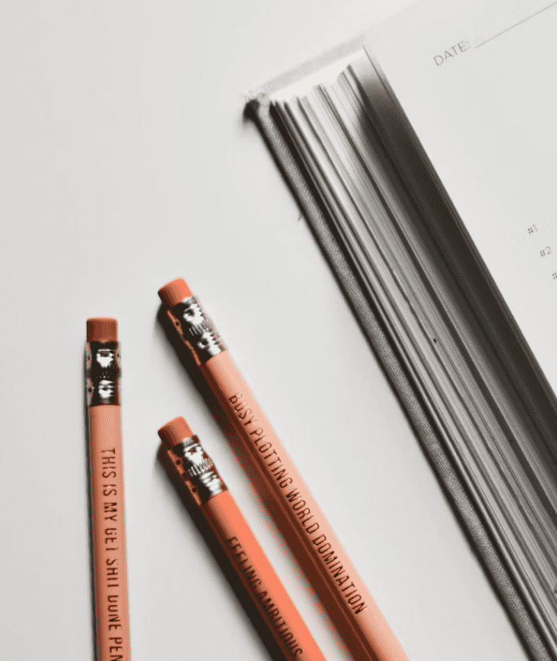 Motivational Burst Orange Pencils