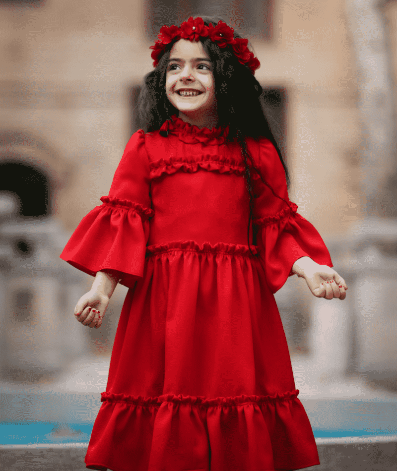 Ruby Red Kids' Dress