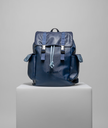 Azure Adventure Leather Backpack