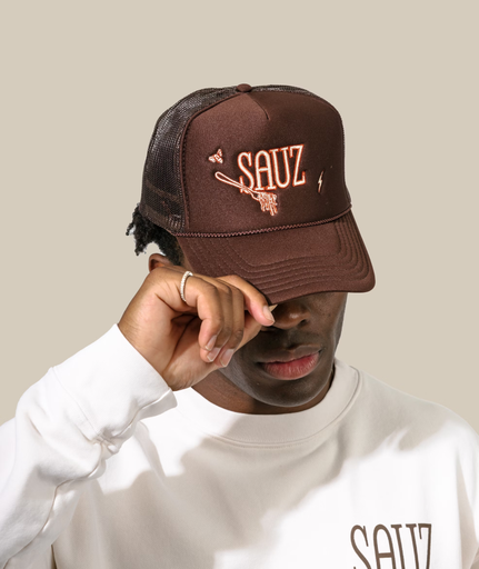 [HS1603-NTE] Azure Adventure Leather Cap