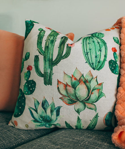 [CC1002-ASSUCC] Assorted Succulent Cotton Cushion Covers