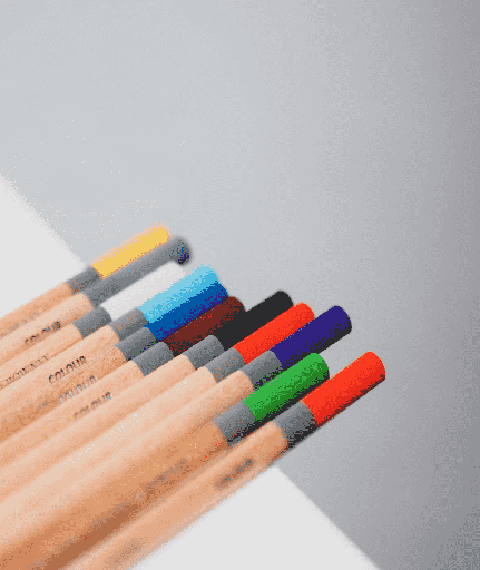 [CP4001-SET] Vibrant Set of 12 Colored Pencils
