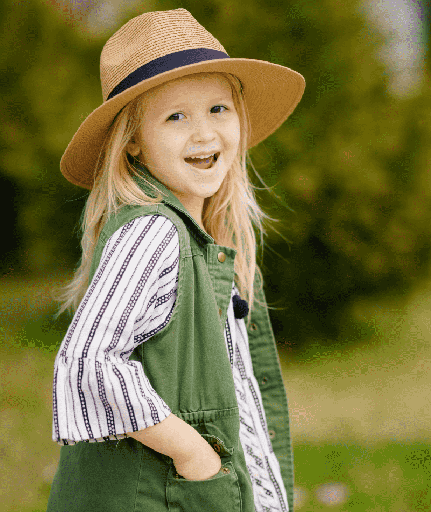 [HT3001-SUNNY] Sunny Days Kids' Straw Hat